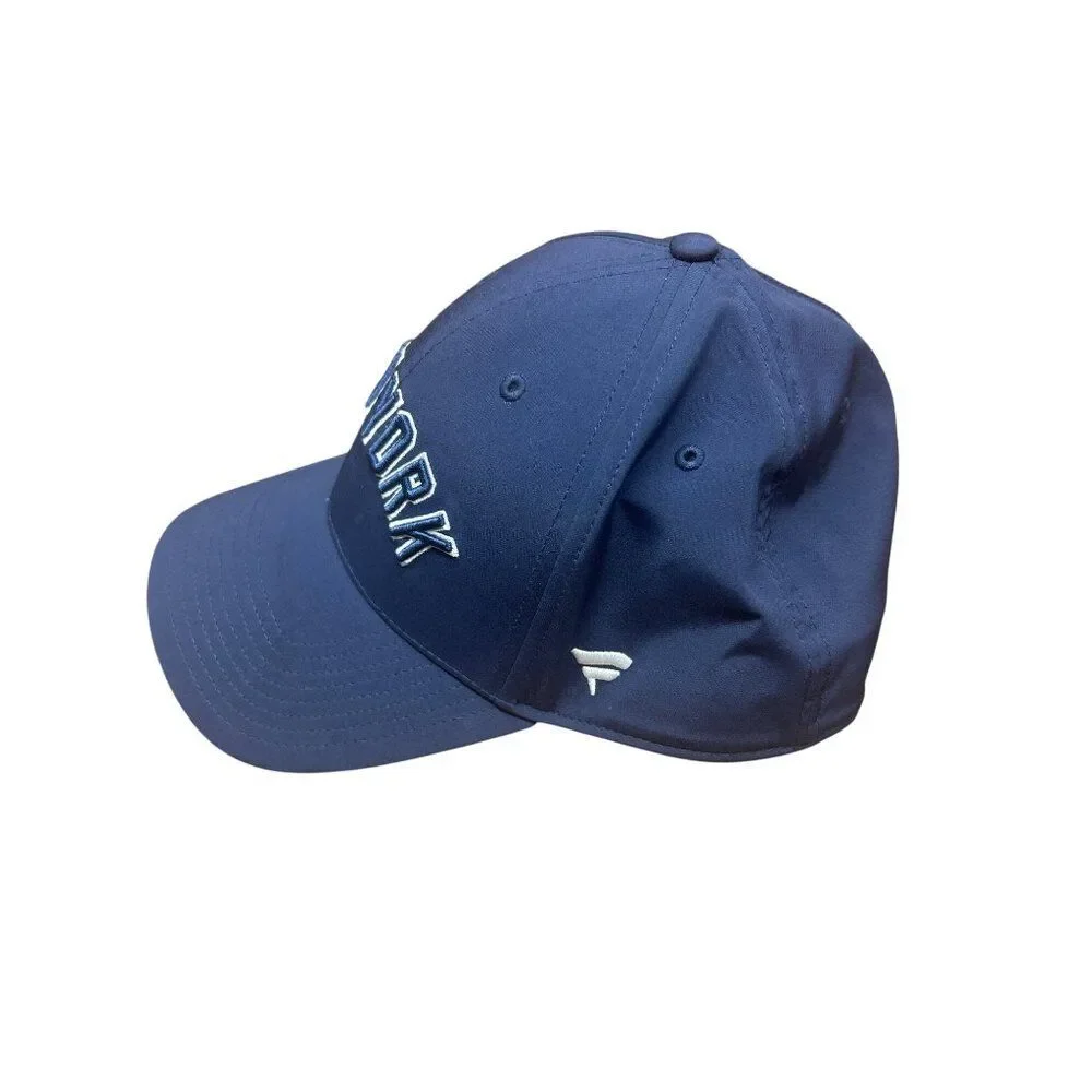 New York Navy Blue Flexfit Baseball Cap By Fanatics M/L Polyester